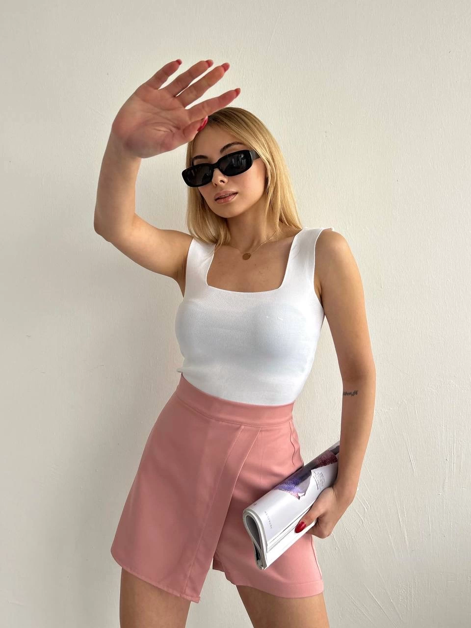 Covered Shorts Skirt Powder