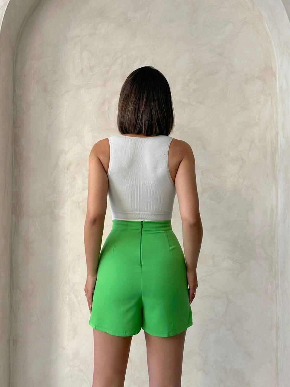 Green Shorts Skirt with Cover