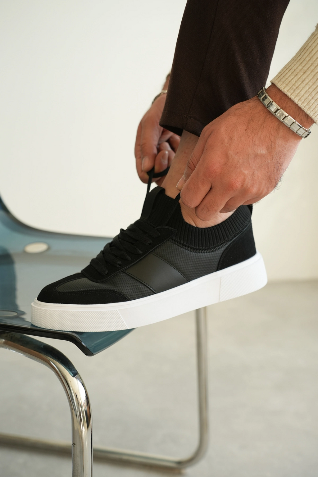 ZRK-010 Premium Elit Siyah Günlük Erkek Sneaker