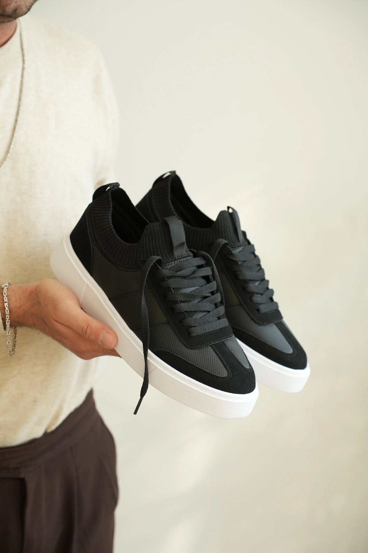 ZRK-010 Premium Elit Siyah Günlük Erkek Sneaker