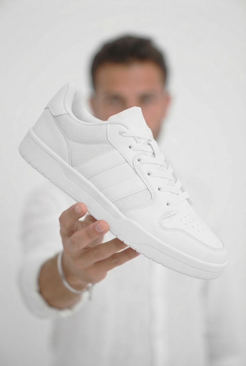 ZRK-X013 Exclusive Beyaz Günlük Erkek Bağcıklı Sneaker