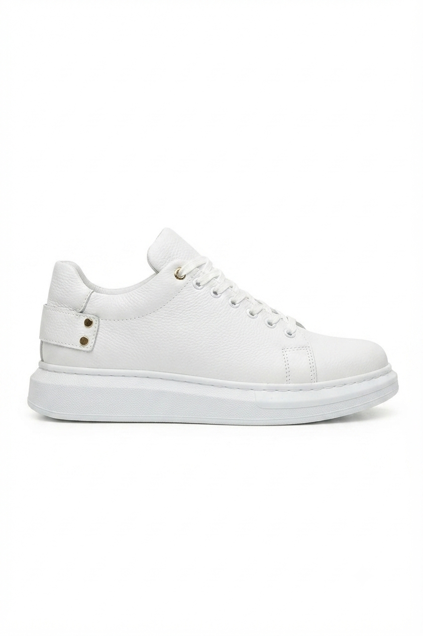 ZRK-X047 Premium Yüksek Kalite Kalın Taban Beyaz Günlük Erkek Sneaker
