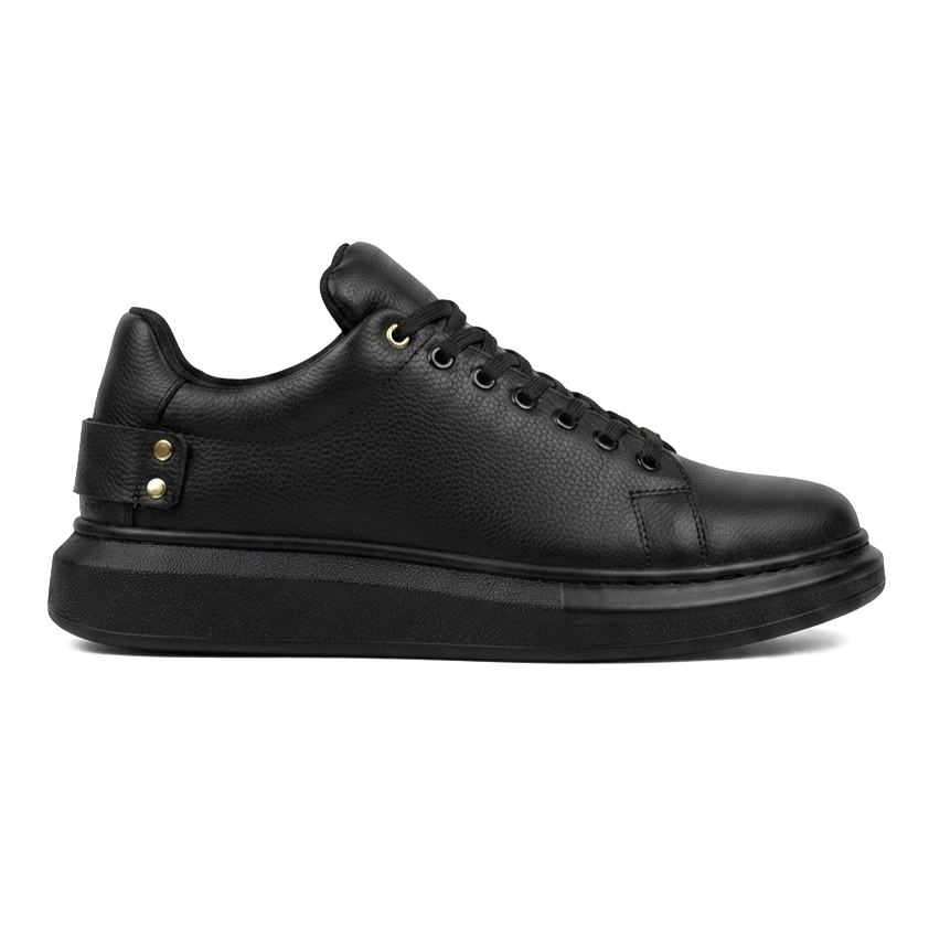 ZRK-X047 Premium Yüksek Kalite Kalın Taban Siyah Günlük Erkek Sneaker