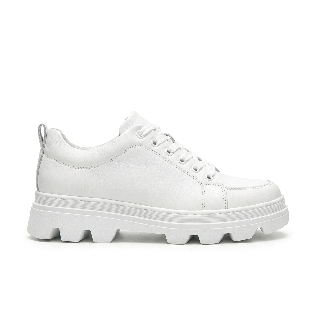 ZRK-X056 Premium Traktör Taban Beyaz Erkek Spor Ayakkabı