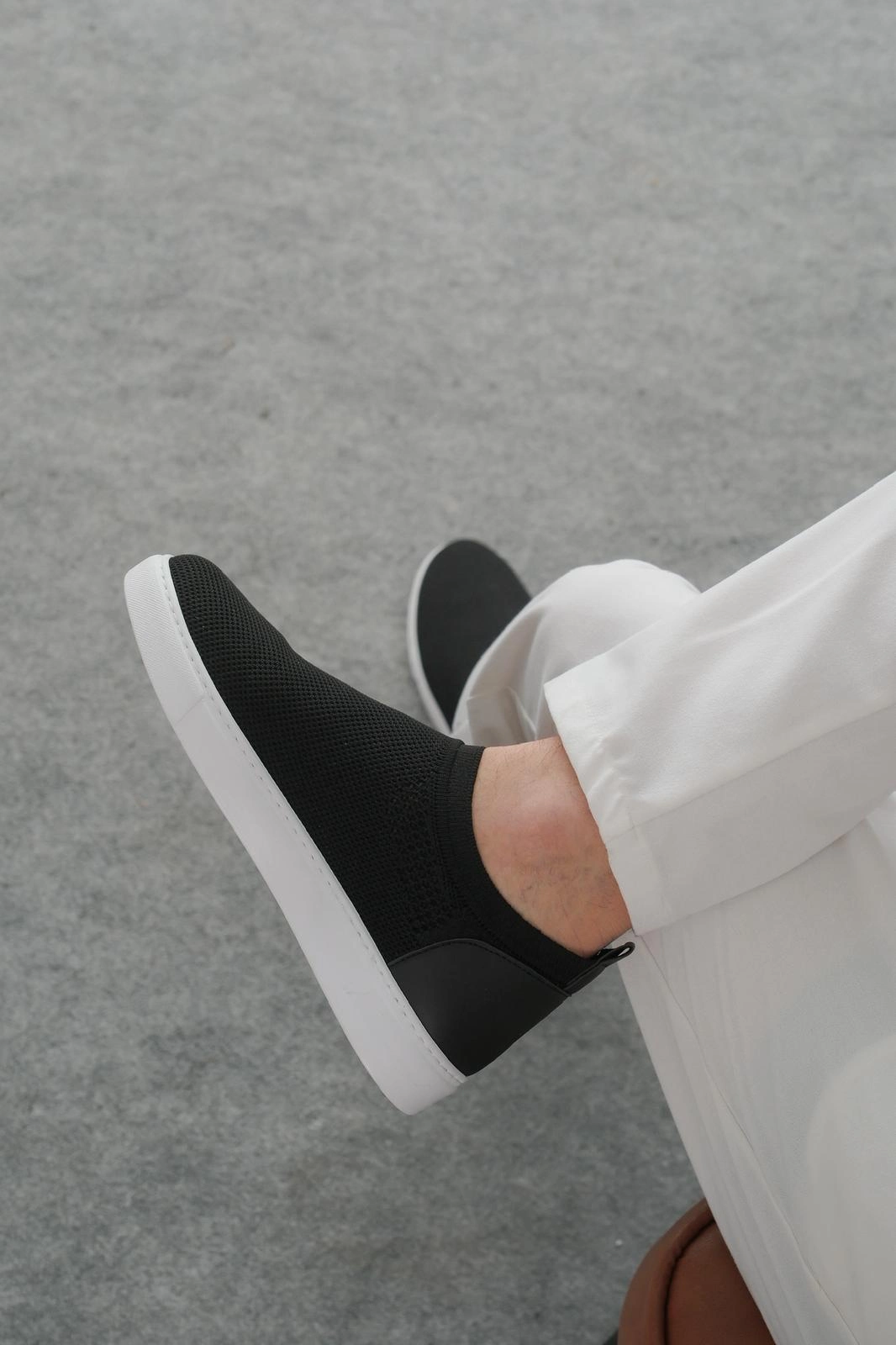 ZRK-106 Premium Rahat Slip-On Bağcıksız Triko Erkek Ayakkabı