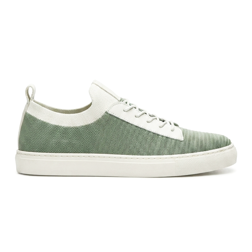 ZRK-X110 Premium Rahat Slip-On Bağcıksız Nefes Alan Triko Erkek Ayakkabı Yeşil