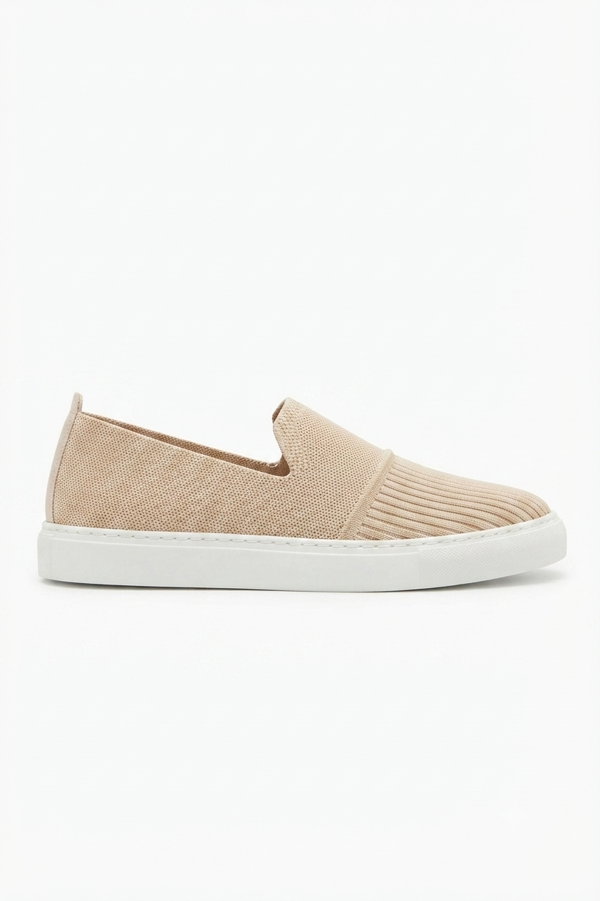 ZRK-114 Premium Bej Triko Nefes Alan Ortopedik Bağcıksız Erkek Espadril
