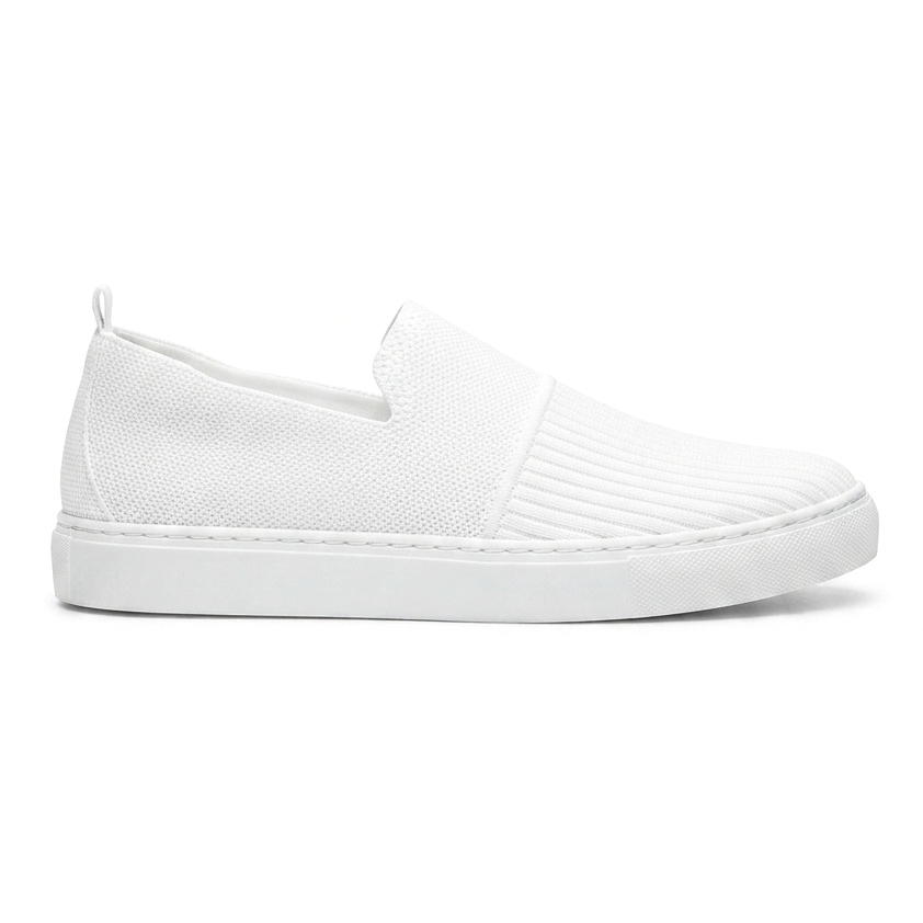 ZRK-114 Premium Beyaz Triko Nefes Alan Ortopedik Bağcıksız Erkek Espadril