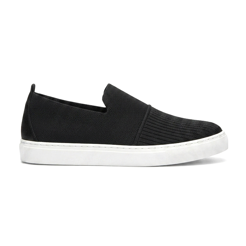 ZRK-114 Premium Siyah Beyaz Triko Nefes Alan Ortopedik Bağcıksız Erkek Espadril