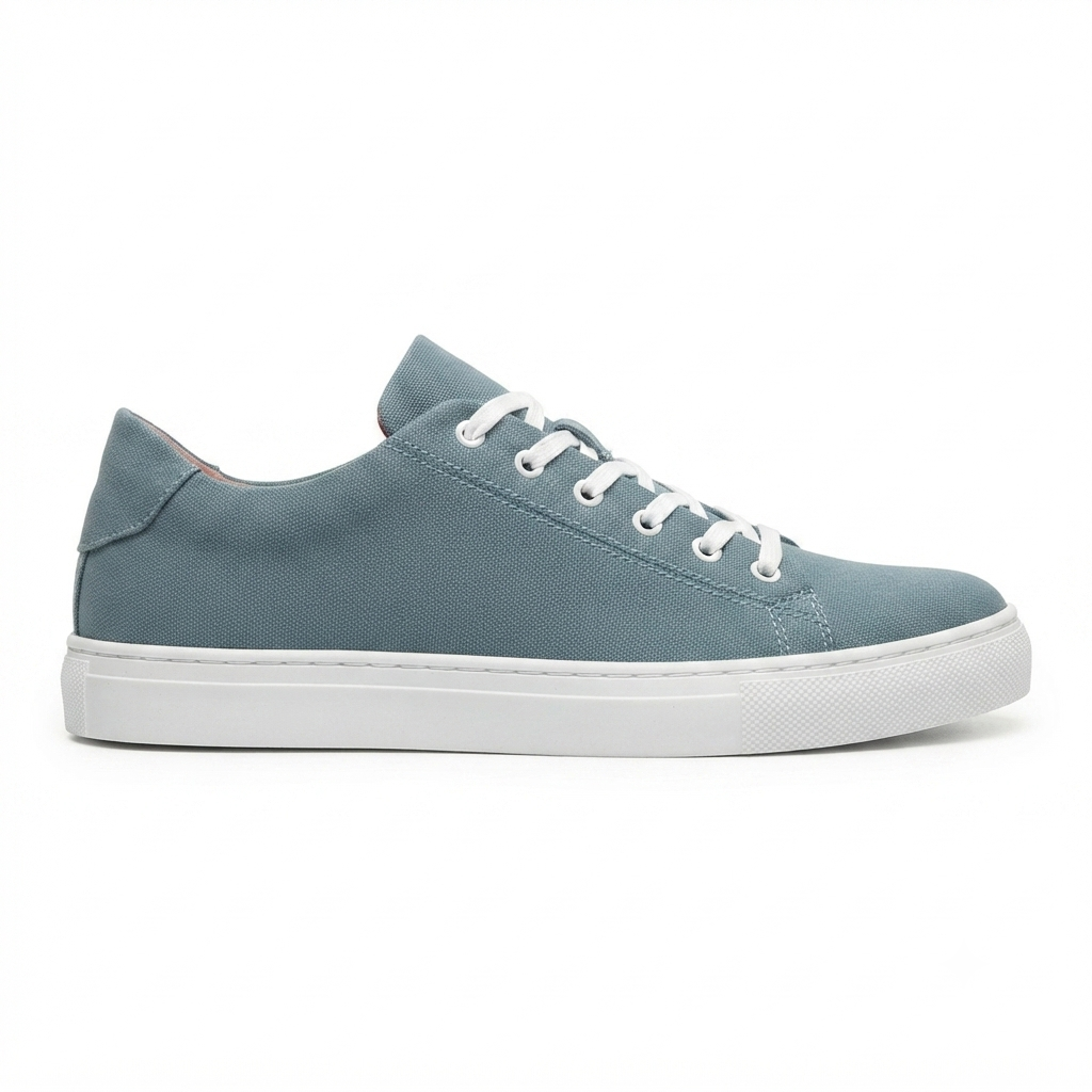 ZRK-X122 Yüksek Kalite Bebe Mavi Süet Ortopedik Taban Bağcıklı Erkek Sneaker