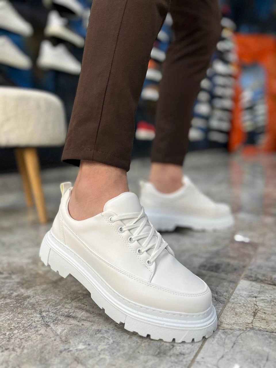 ZRK-702 Premium Beyaz Günlük Erkek Casual Sneaker