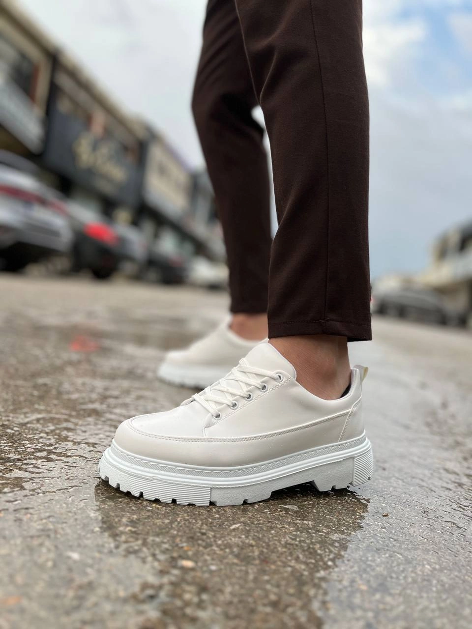 ZRK-702 Premium Beyaz Günlük Erkek Casual Sneaker