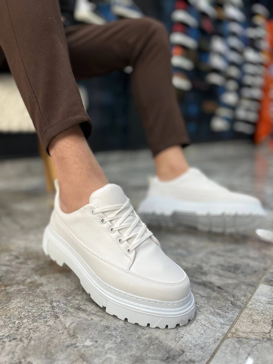 ZRK-702 Premium Beyaz Günlük Erkek Casual Sneaker
