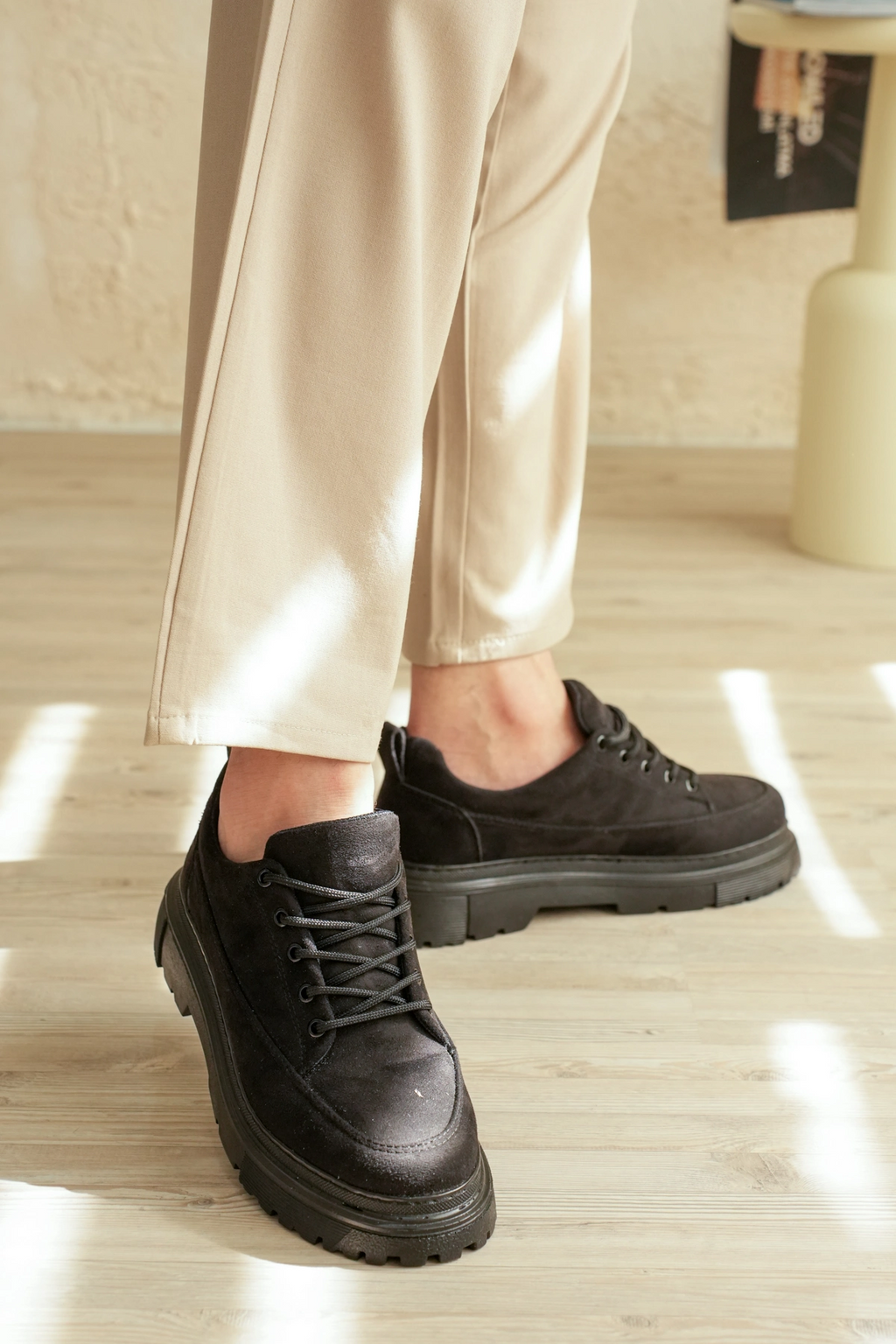 ZRK-702 Premium Siyah Süet Günlük Erkek Casual Sneaker