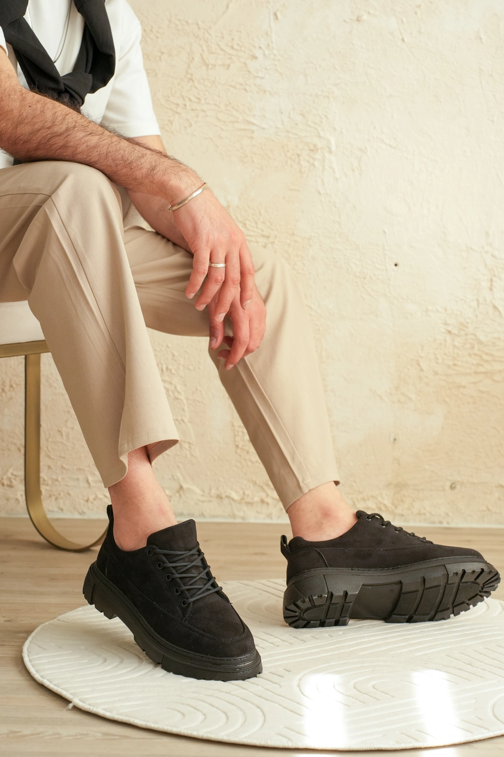 ZRK-702 Premium Siyah Süet Günlük Erkek Casual Sneaker