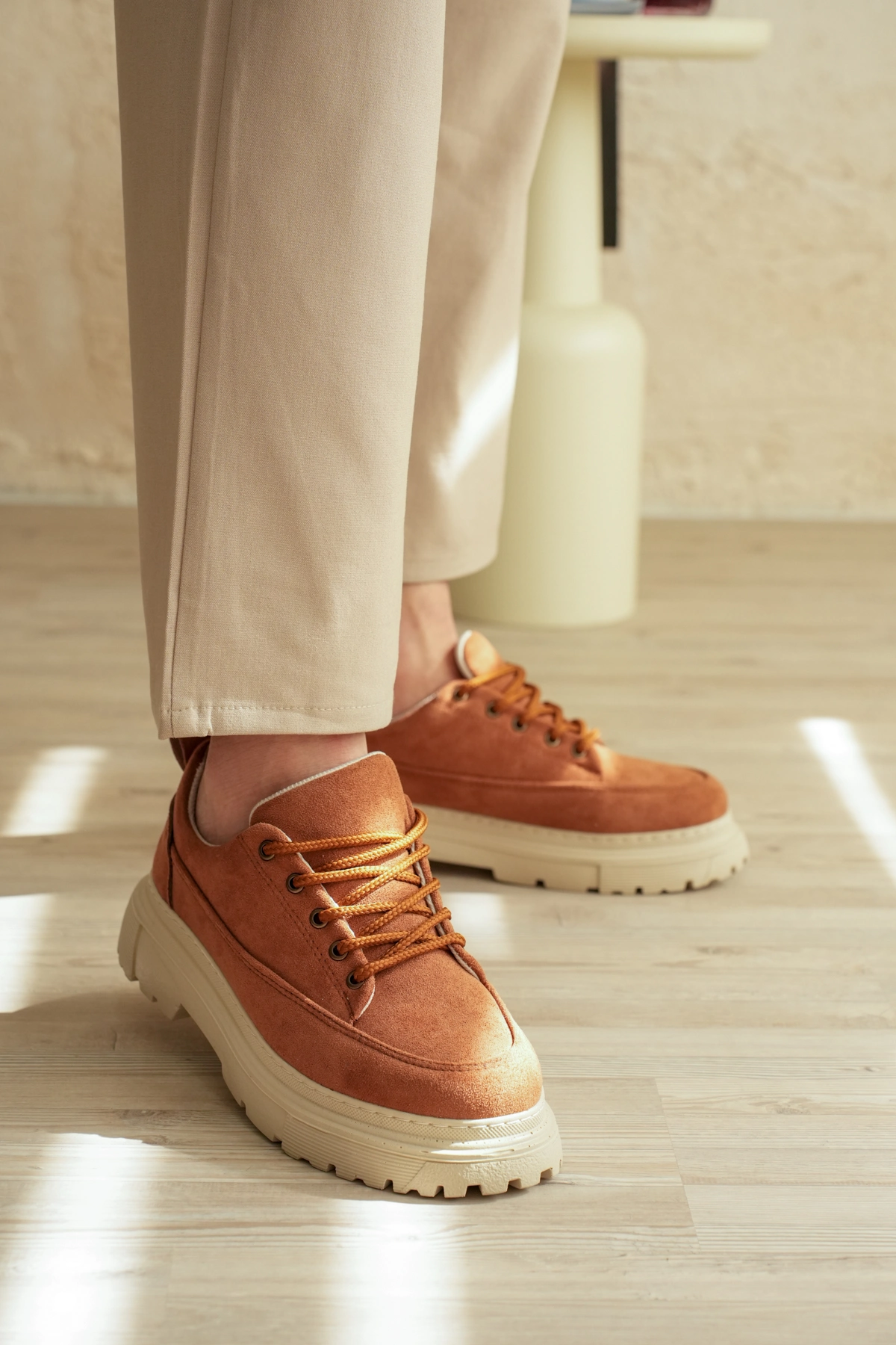 ZRK-702 Premium Taba Süet Günlük Erkek Casual Sneaker
