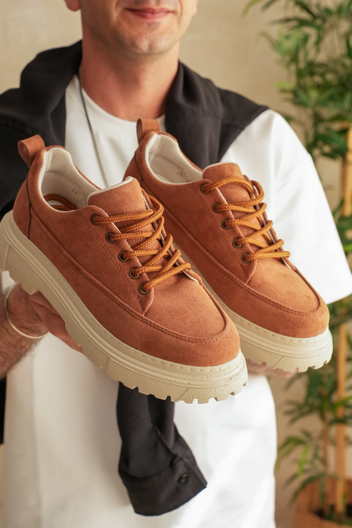 ZRK-702 Premium Taba Süet Günlük Erkek Casual Sneaker