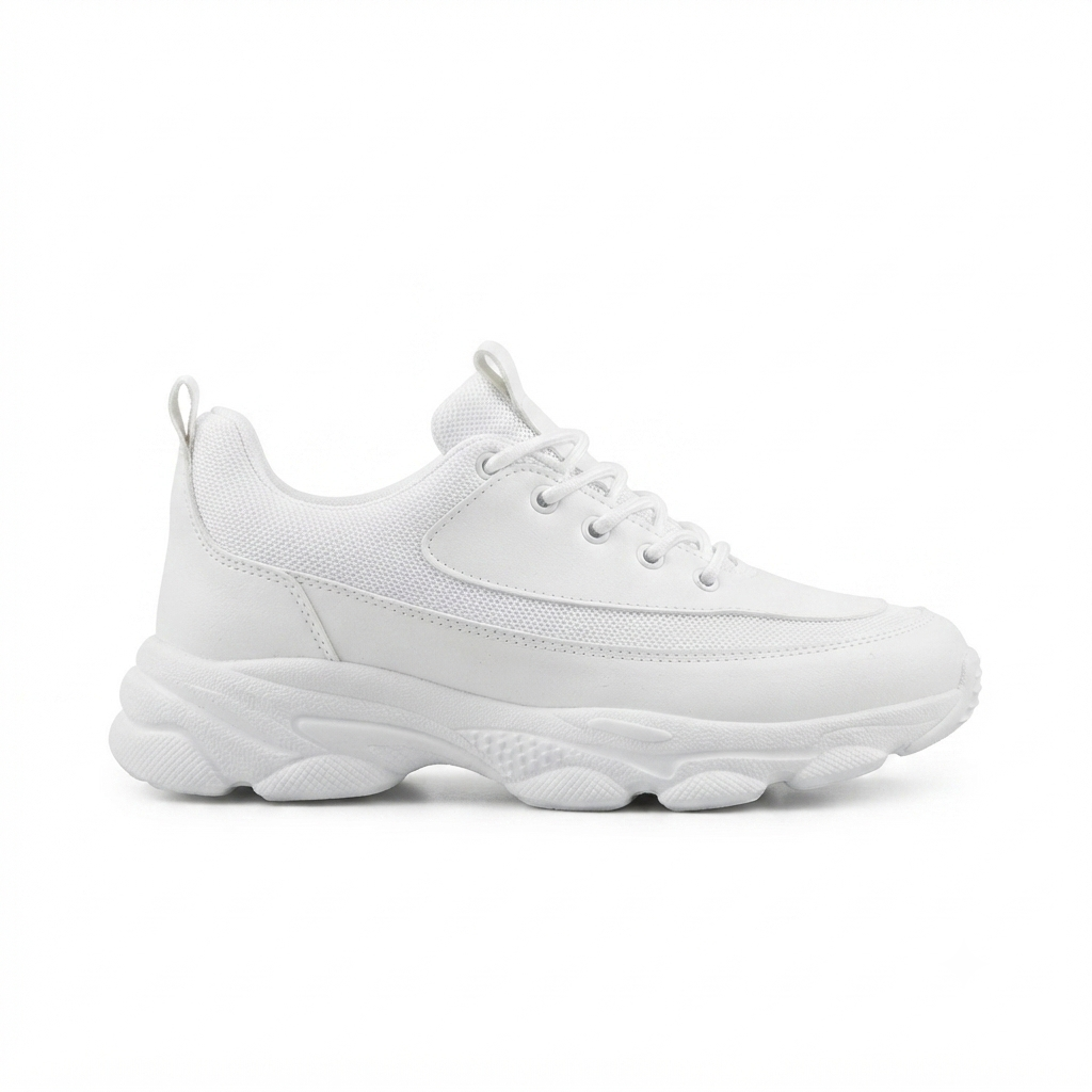 ZRK-X707 Yüksek Kalite Beyaz Yüksek Taban Bağcıklı Exclusive Erkek Sneaker