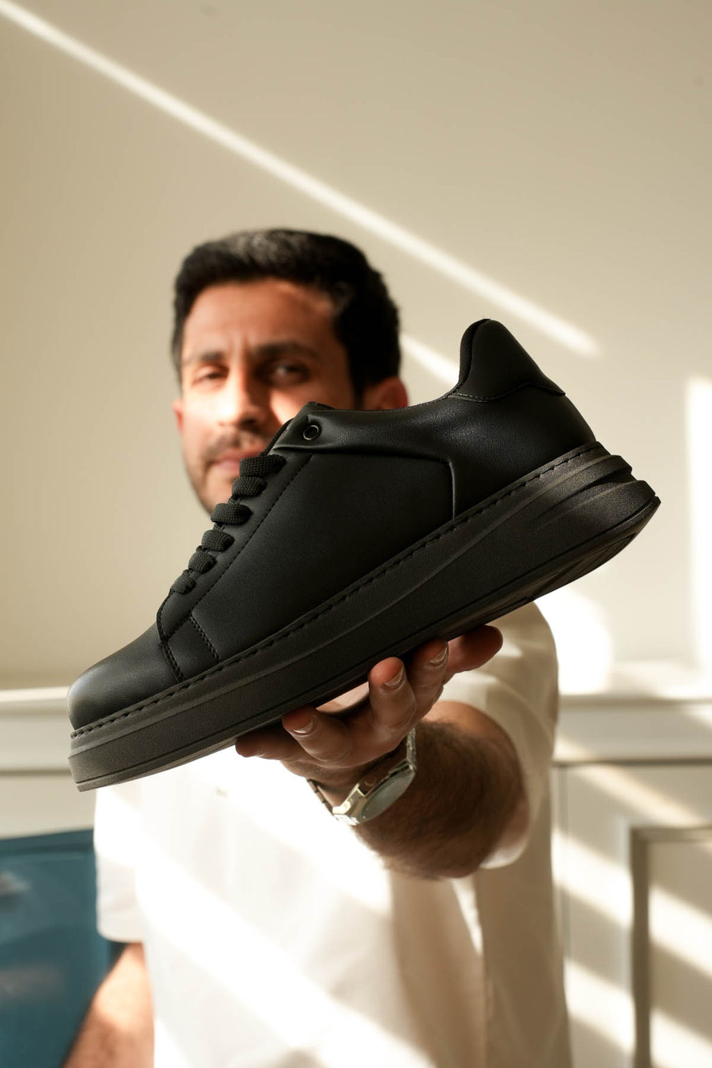 ZRK-XB2 Yüksek Kalite Alexandre Model Siyah Erkek Premium Sneaker