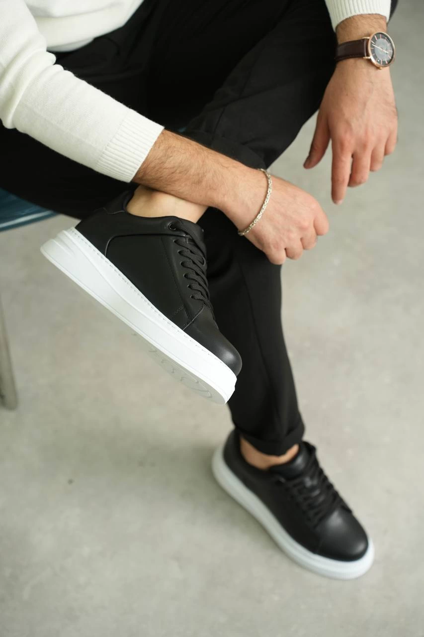 ZRK-B2 Siyah Beyaz Günlük Tarz Erkek Sneaker