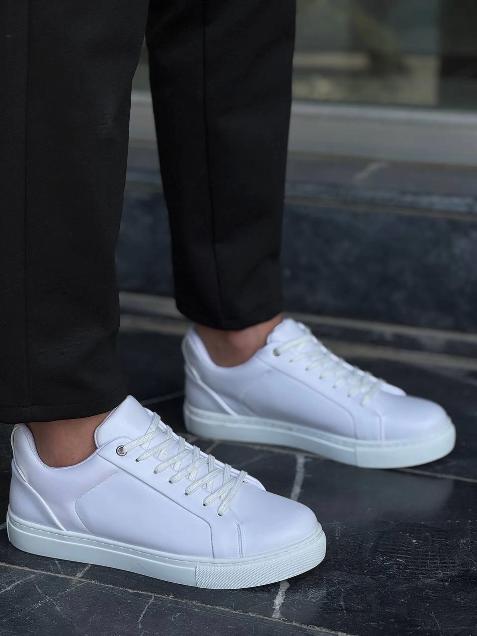 Vantex Premium Beyaz Günlük Erkek Sneaker