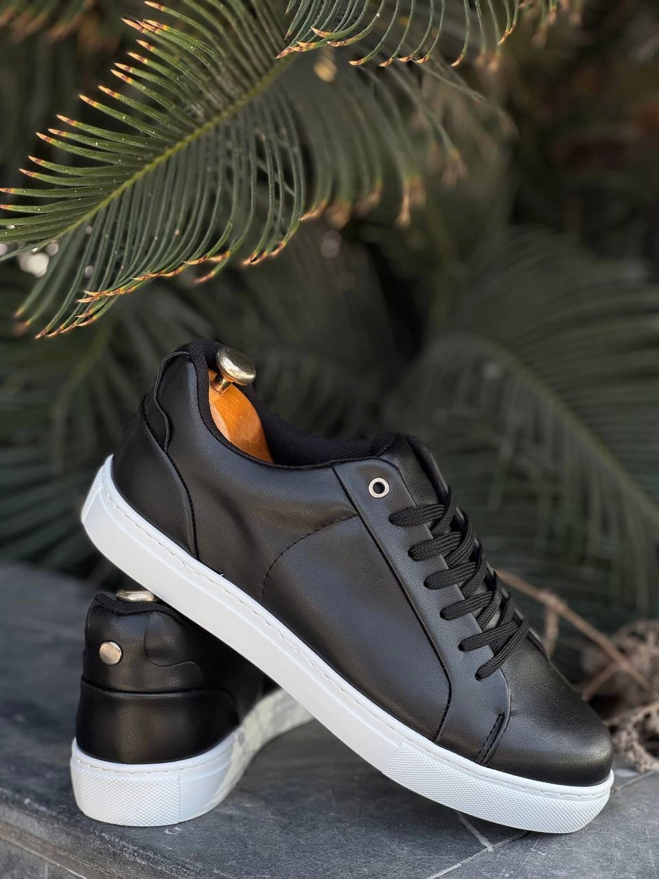 Vantex Premium Siyah Beyaz Günlük Erkek Sneaker