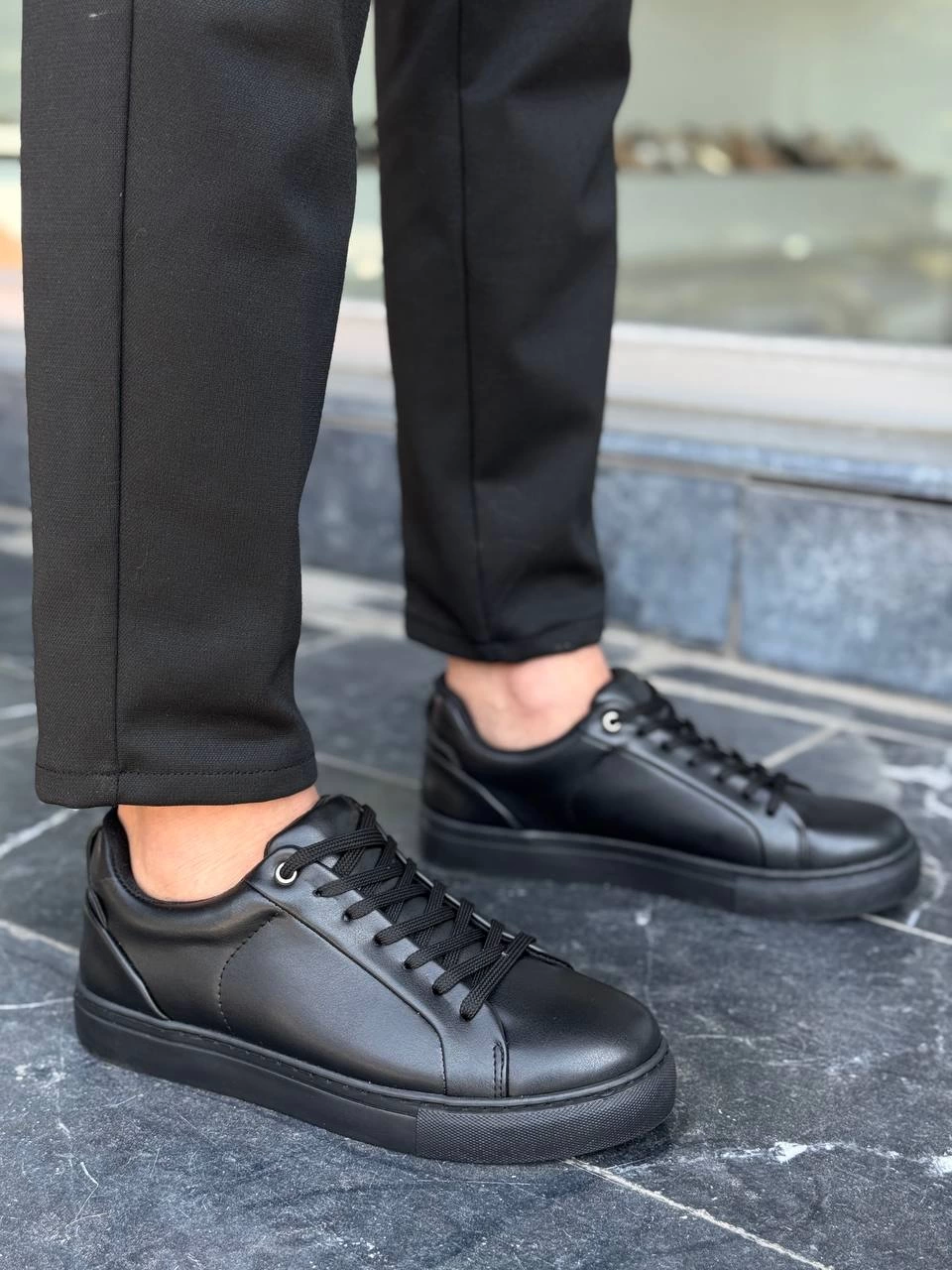 Vantex Premium Siyah Günlük Erkek Sneaker