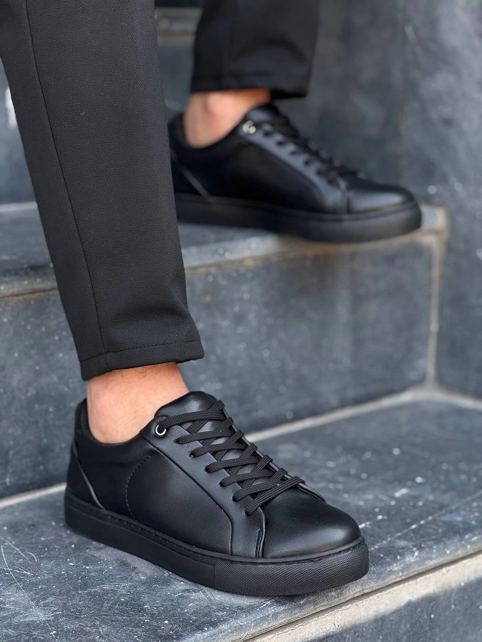 Vantex Premium Siyah Günlük Erkek Sneaker