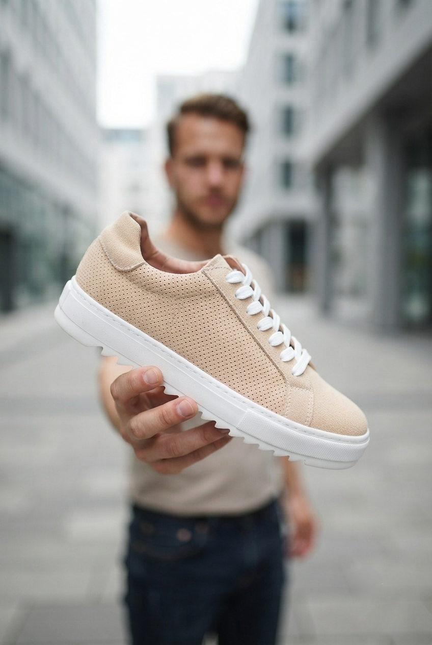 ZRK-XDX2 Exclusive Bej Süet Erkek Casual Ayakkabı