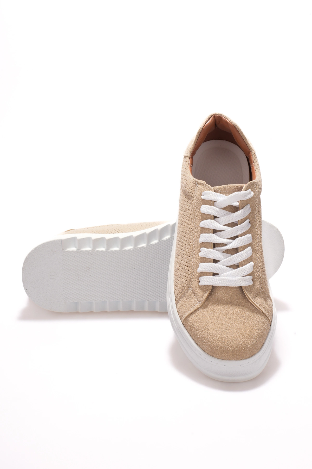 ZRK-DX2 Premium Bej Süet Ortopedik Erkek Sneaker