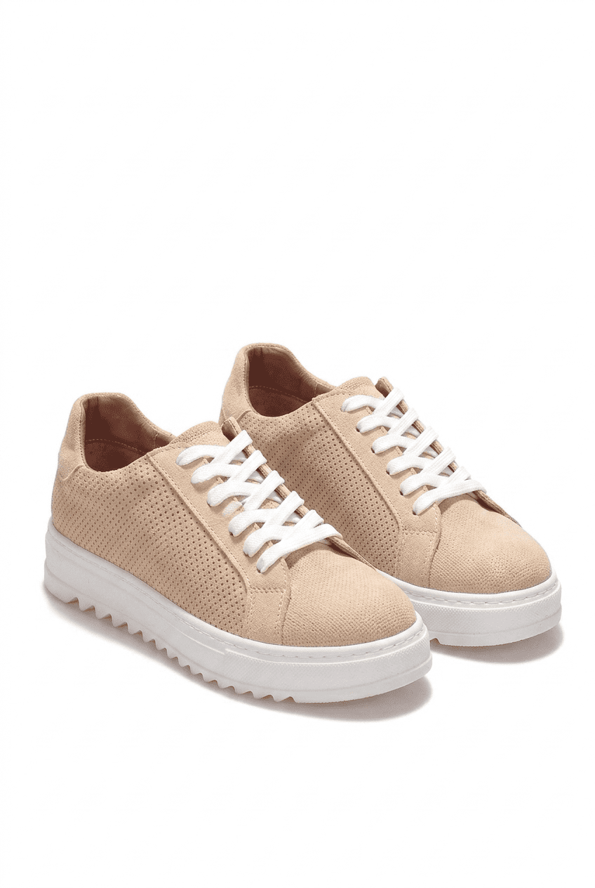 ZRK-DX2 Premium Bej Süet Ortopedik Erkek Sneaker