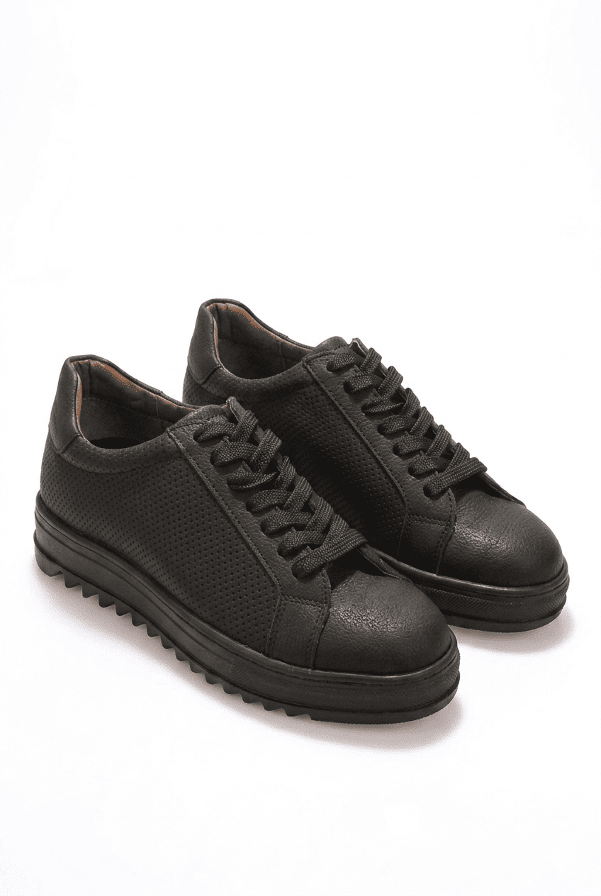 ZRK-DX2 Premium Siyah Ortopedik Erkek Sneaker