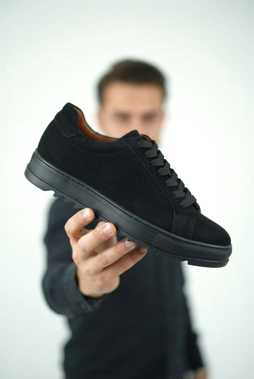 ZRK-XDX2 Exclusive Siyah Süet Erkek Casual Ayakkabı