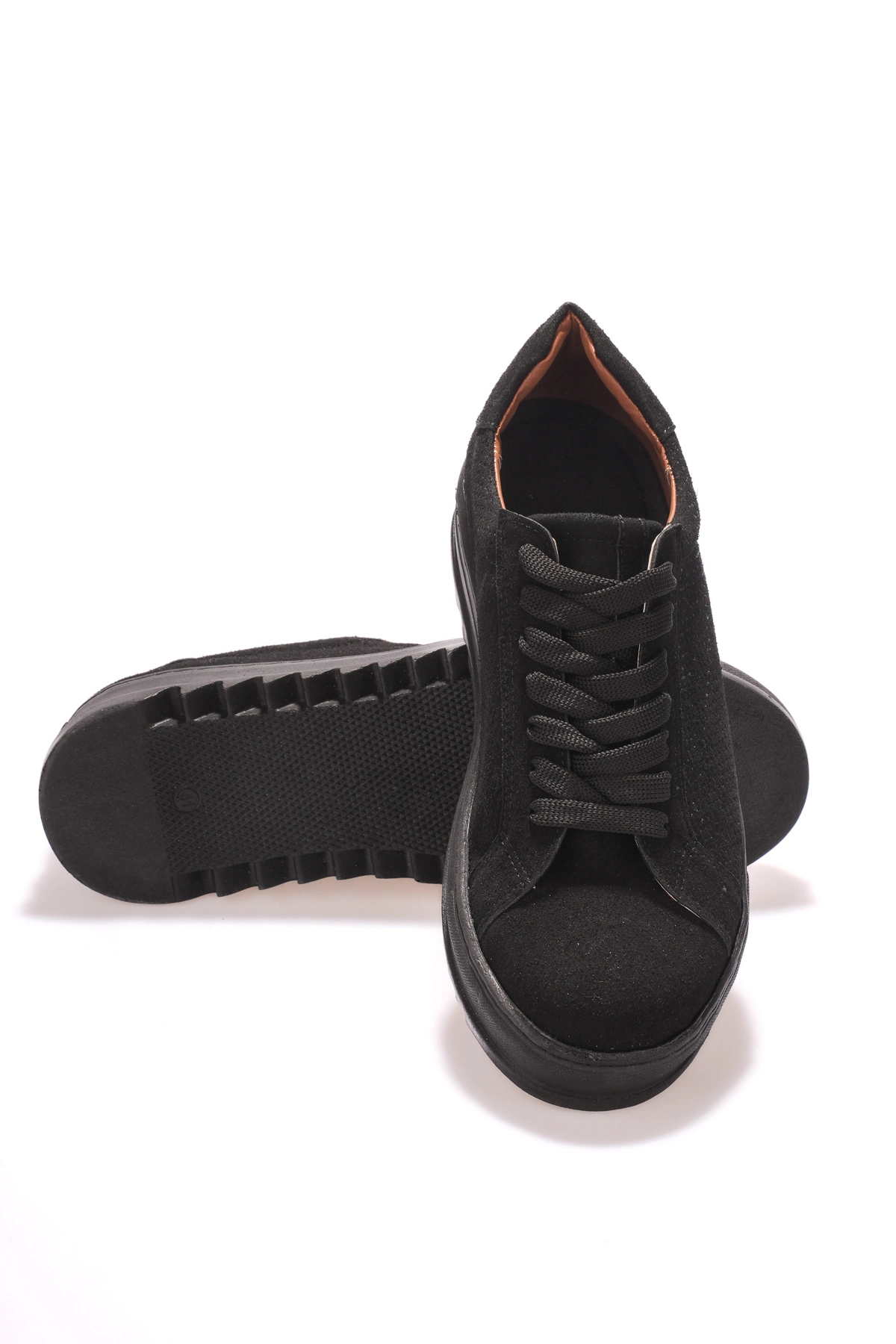 ZRK-DX2 Premium Siyah Süet Ortopedik Erkek Sneaker