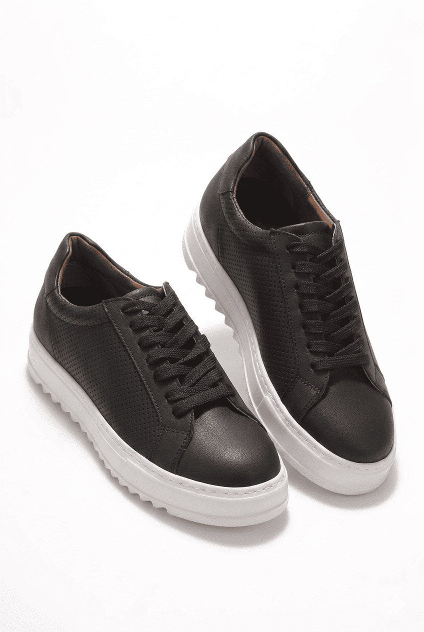 ZRK-DX2 Premium Siyah Beyaz Ortopedik Erkek Sneaker