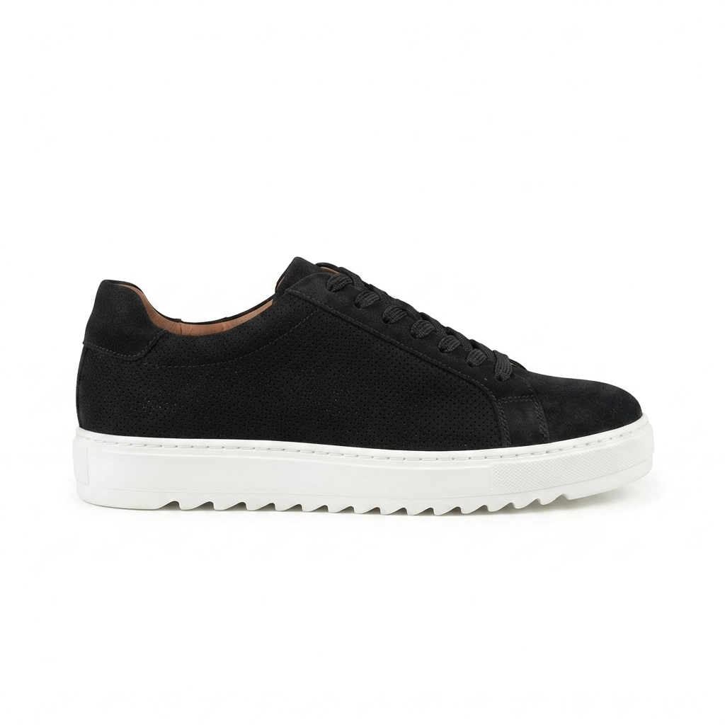 ZRK-XDX2 Exclusive Siyah Beyaz Süet Erkek Casual Ayakkabı