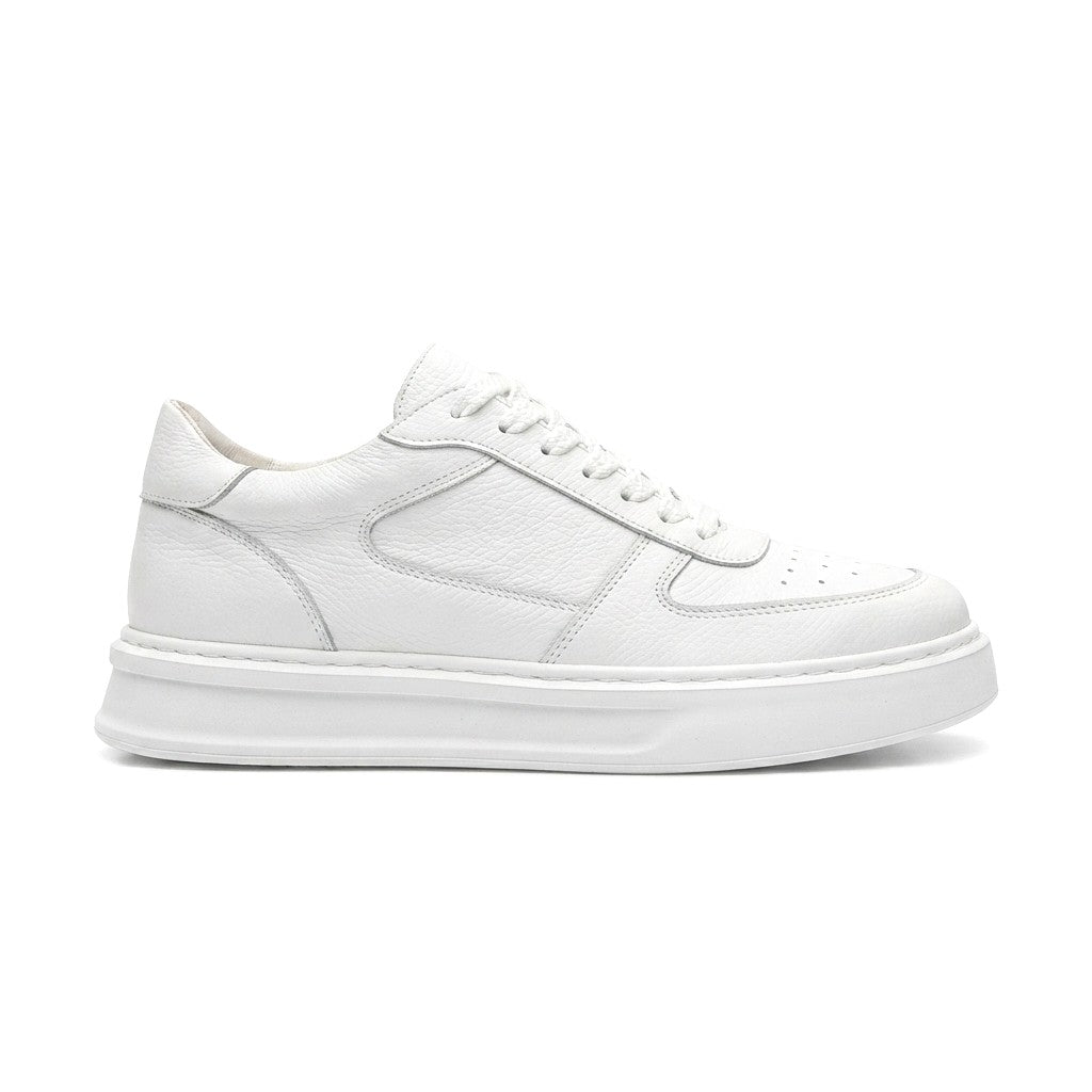 ZRK-XDX8 Yüksek Kalite Air Beyaz Hakiki Deri Erkek Sneaker