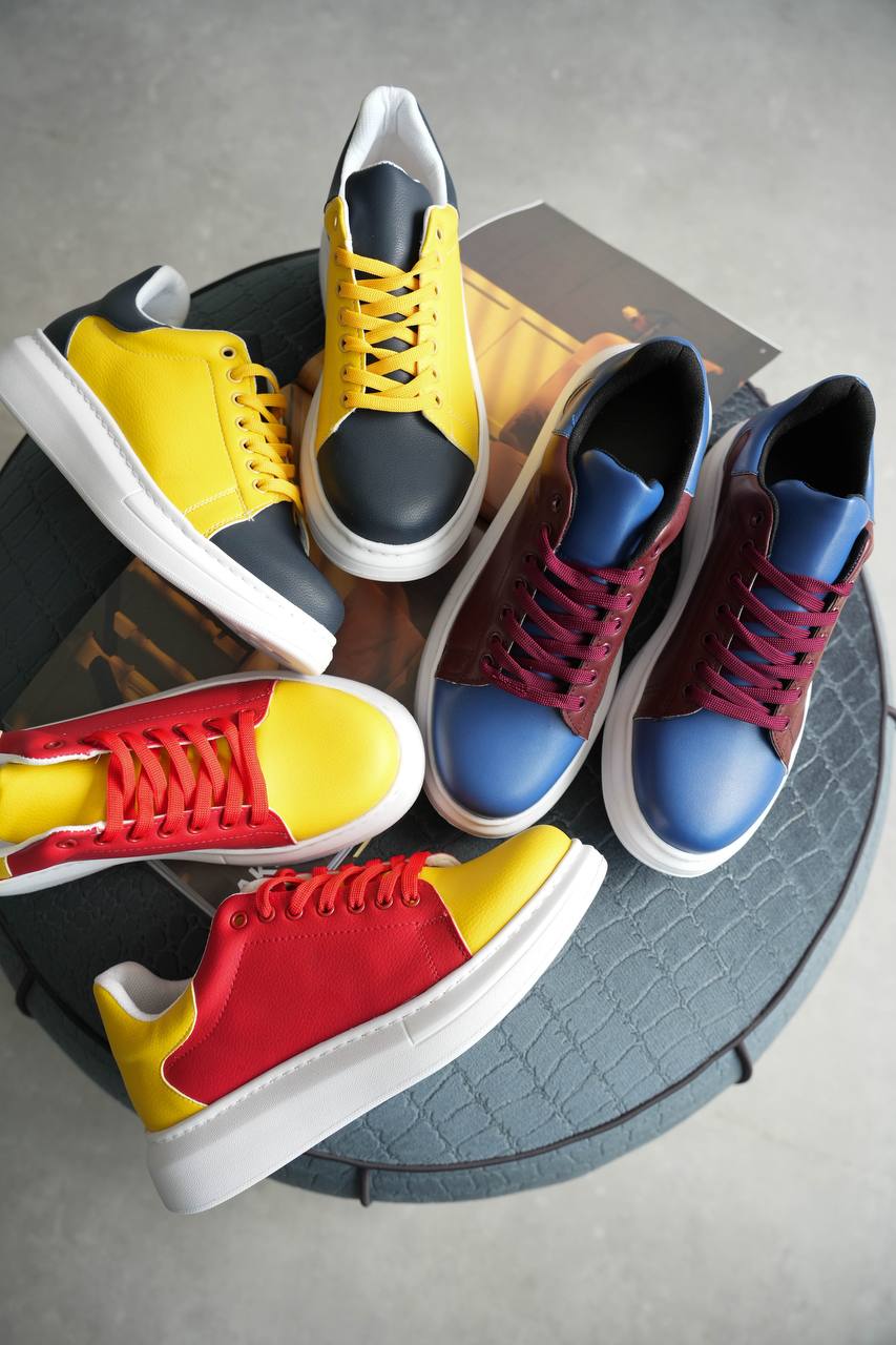 ZRK-Fans Taraftar Sarı Kırmızı Bağcıklı Özel Seri Erkek Sneaker