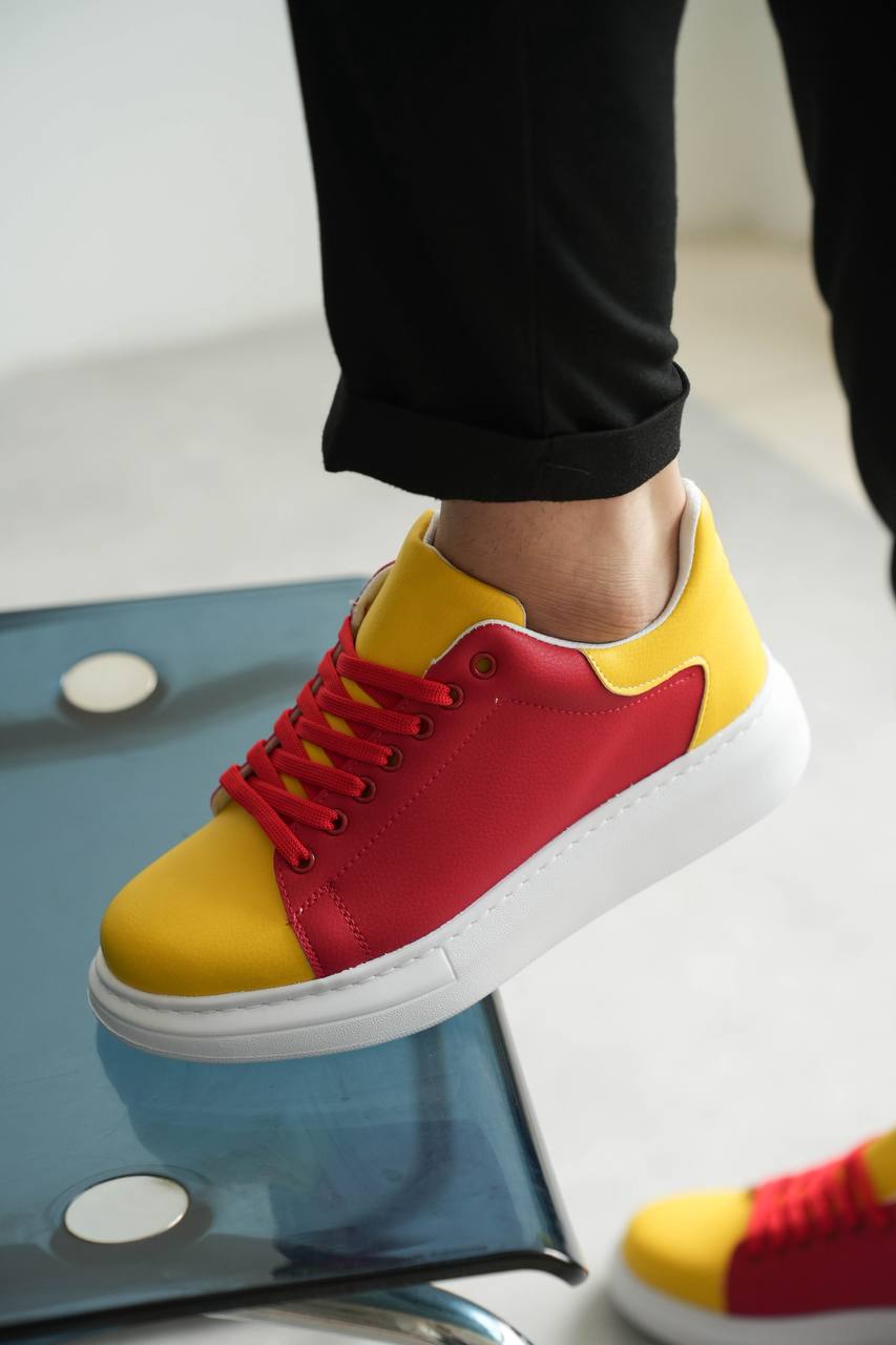 ZRK-Fans Taraftar Sarı Kırmızı Bağcıklı Özel Seri Erkek Sneaker