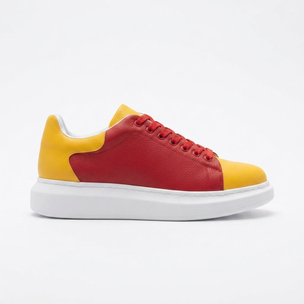 ZRK-Fans Taraftar Sarı Kırmızı Bağcıklı Özel Seri Erkek Sneaker