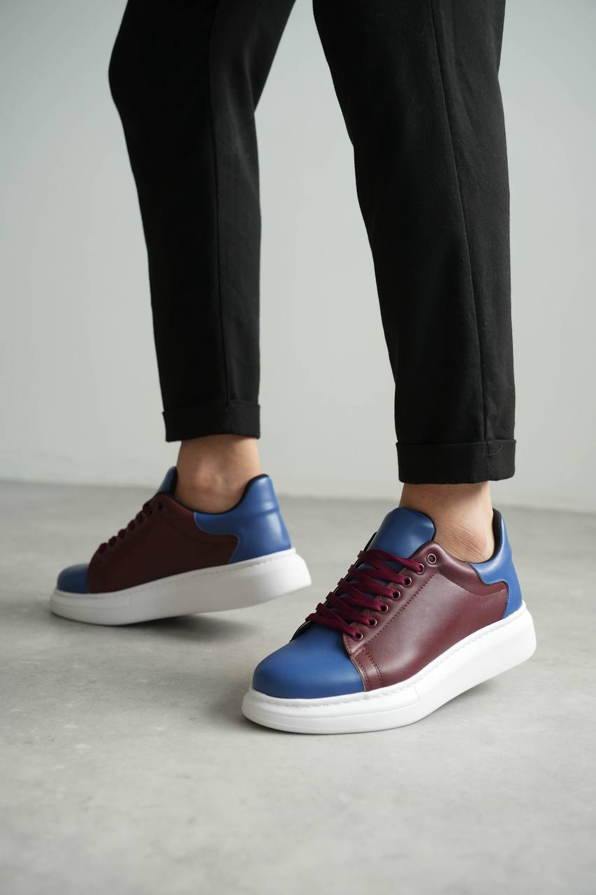 ZRK-Fans Taraftar Bordo Mavi Bağcıklı Özel Seri Erkek Sneaker