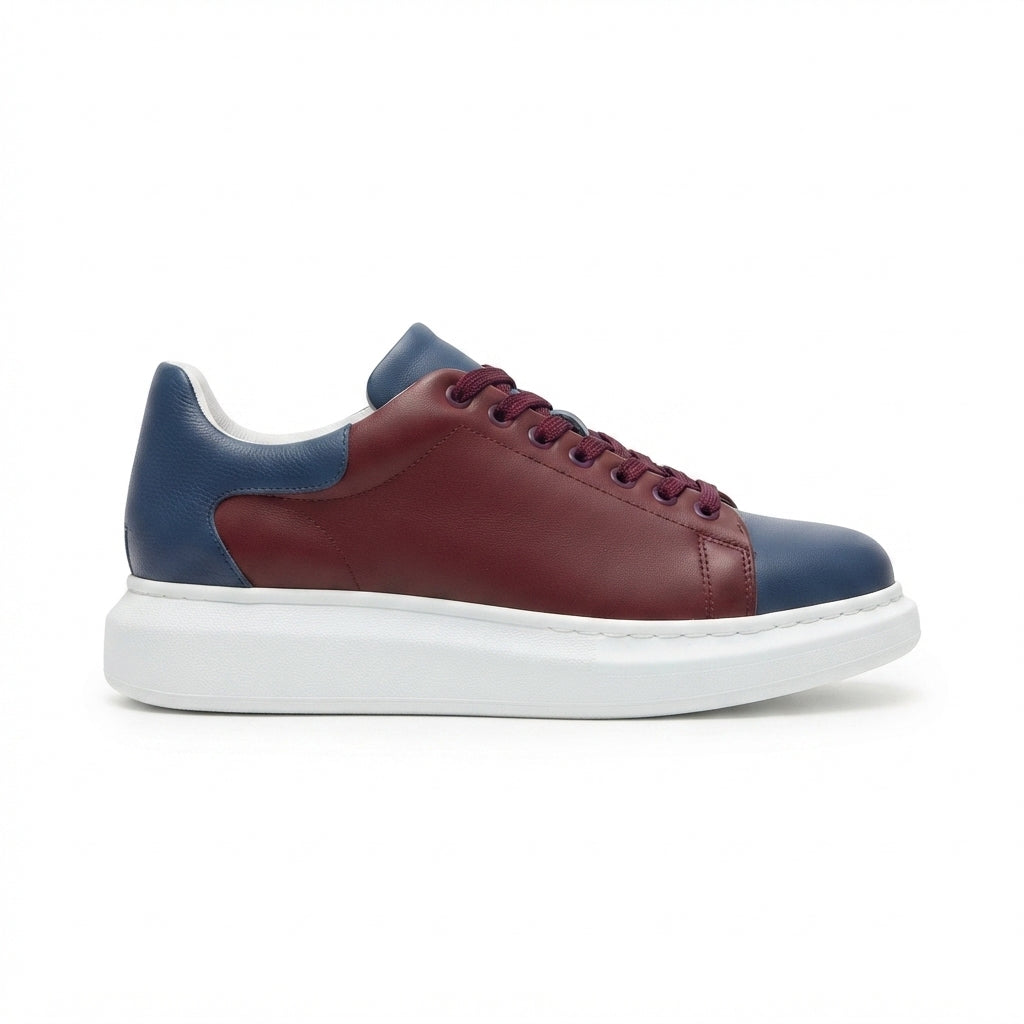 ZRK-Fans Taraftar Bordo Mavi Bağcıklı Özel Seri Erkek Sneaker