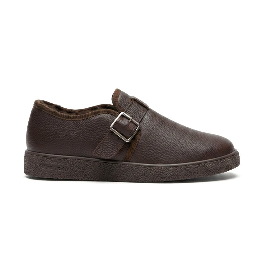 ZRK-KX1 Premium Kahve Kürklü Günlük Erkek Casual Ayakkabı