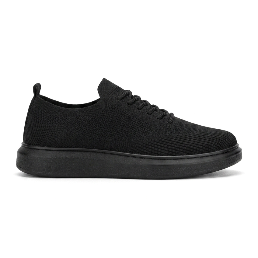 ZRK-MX101 Premium Üst Kalite Siyah Triko Bağcıklı Erkek Sneaker