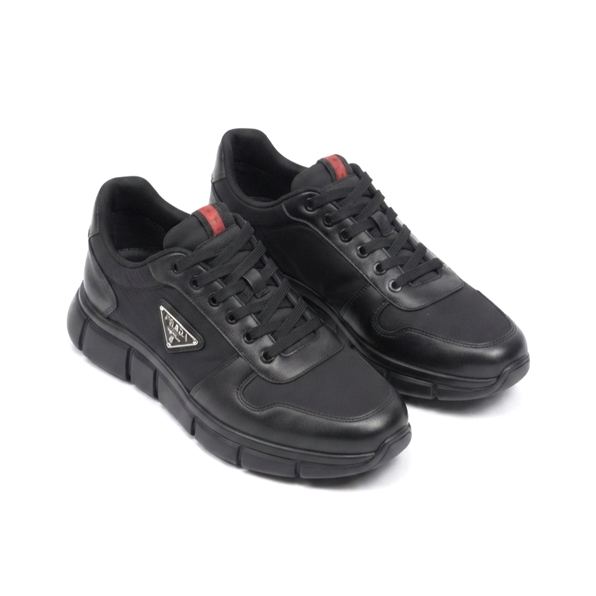 Milanos Premium Yüksek Kalite Siyah Jel Taban Bağcıklı Erkek Sneakers