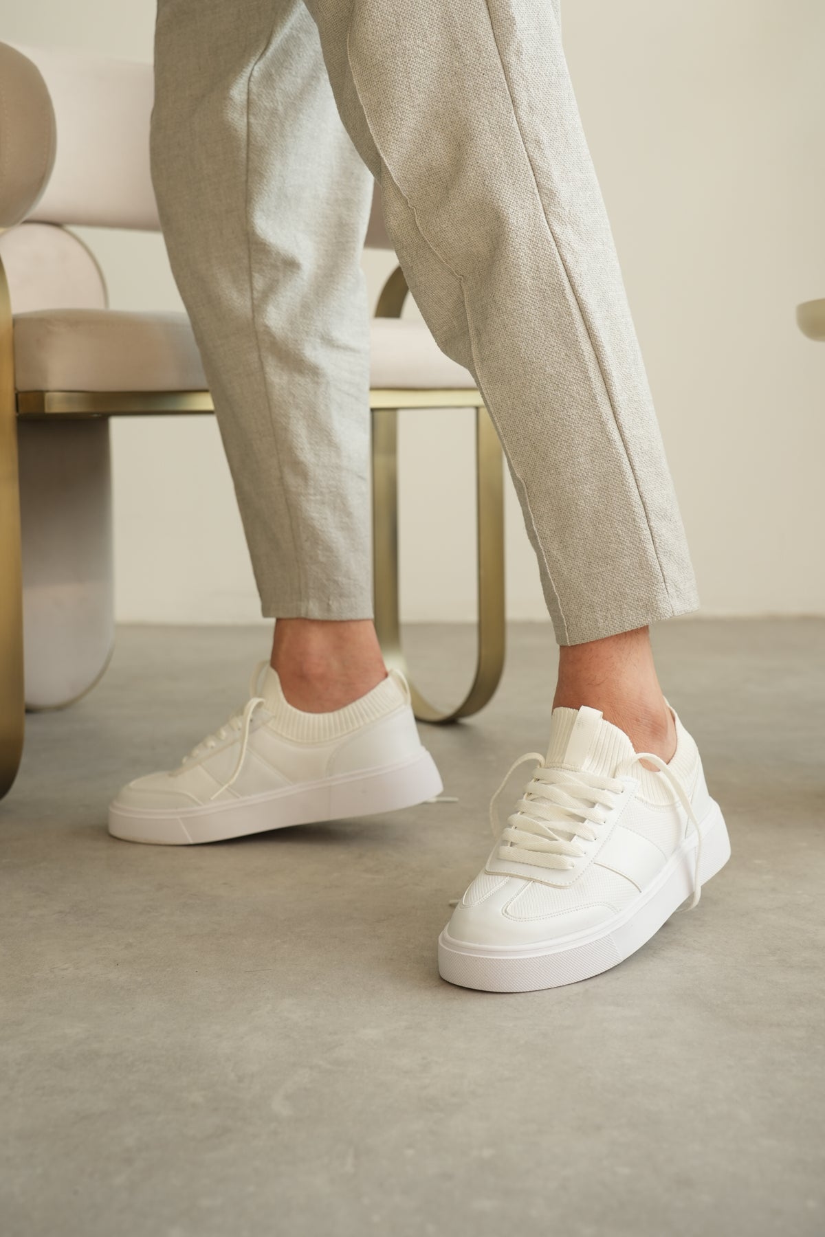 ZRK-N010 Premium Beyaz Günlük Casual Erkek Spor Ayakkabı