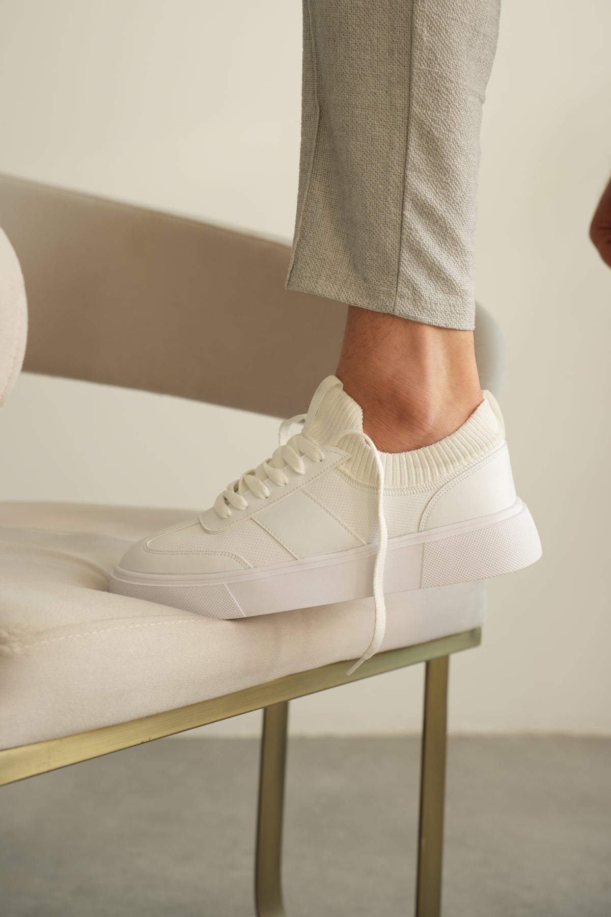 ZRK-N010 Premium Beyaz Günlük Casual Erkek Spor Ayakkabı