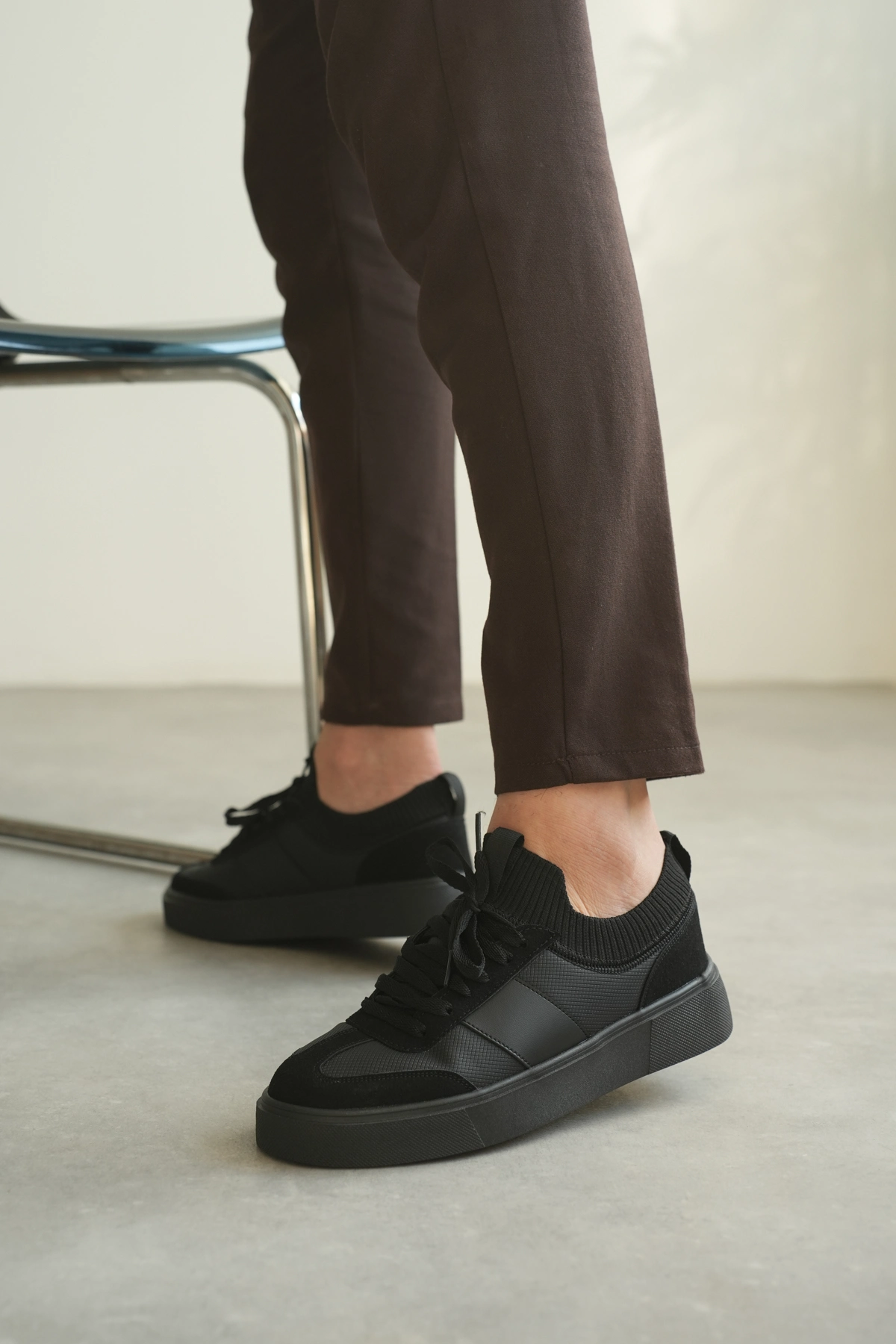 ZRK-010 Premium Elit Siyah Günlük Erkek Sneaker