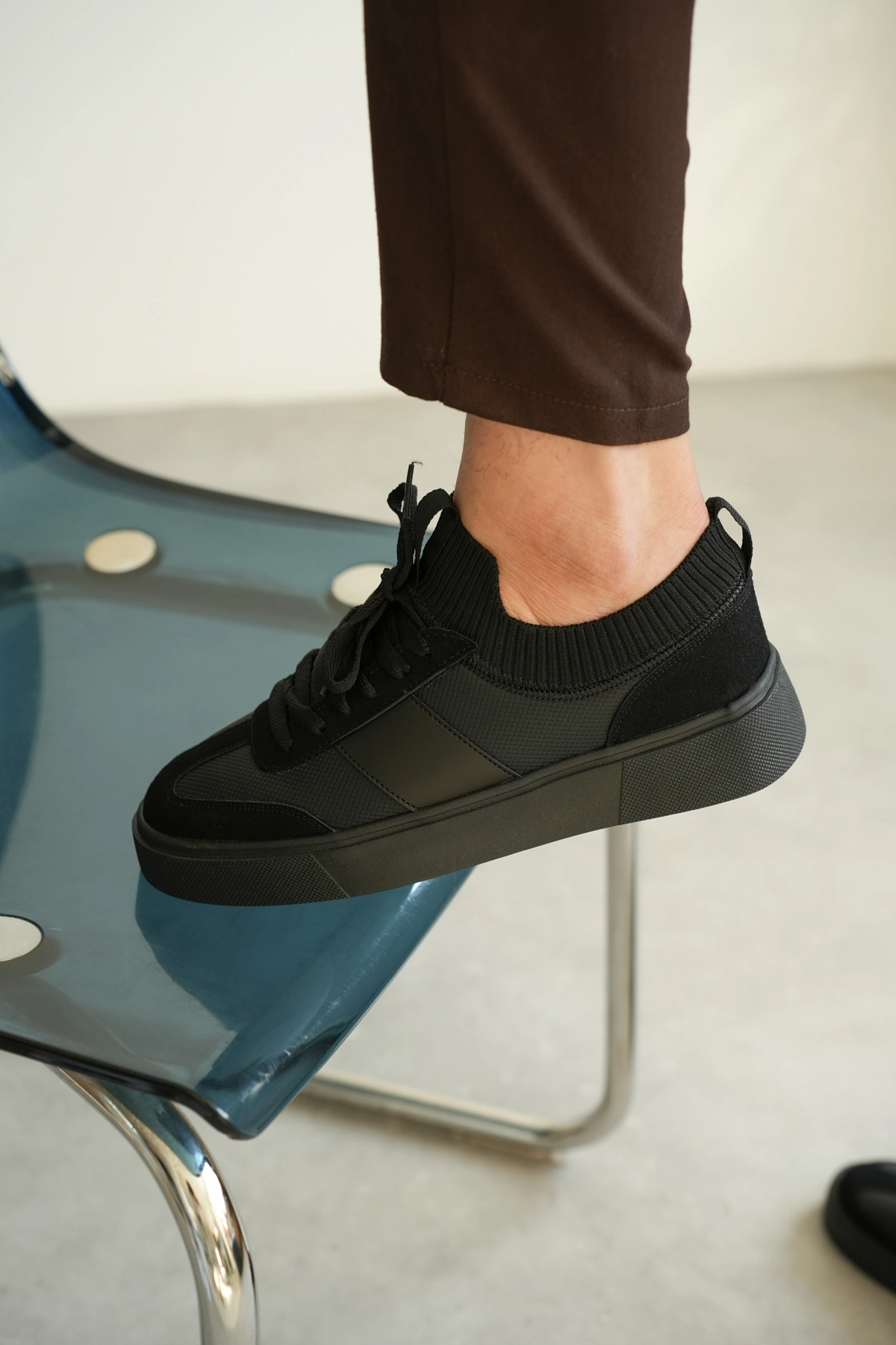 ZRK-010 Premium Elit Siyah Günlük Erkek Sneaker