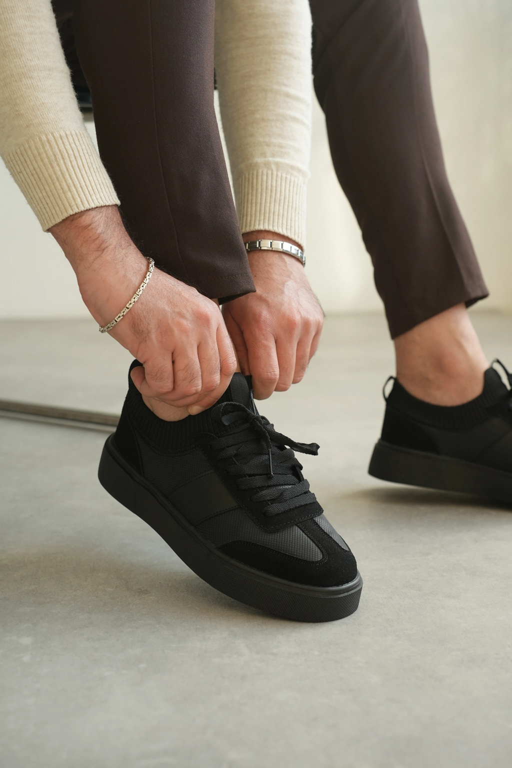 ZRK-010 Premium Elit Siyah Günlük Erkek Sneaker